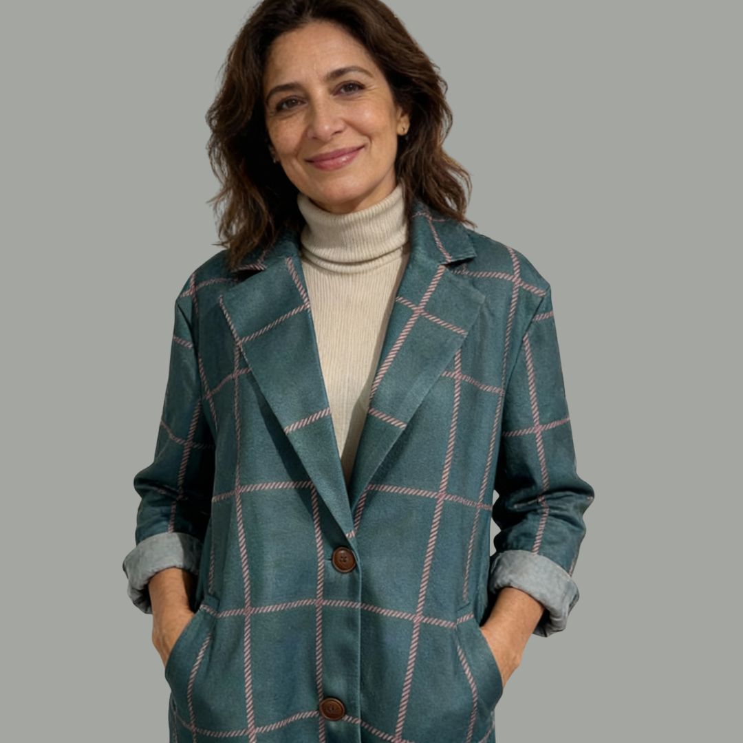 MARTA | Abrigo Rosalia Tweed Retro de Lujo