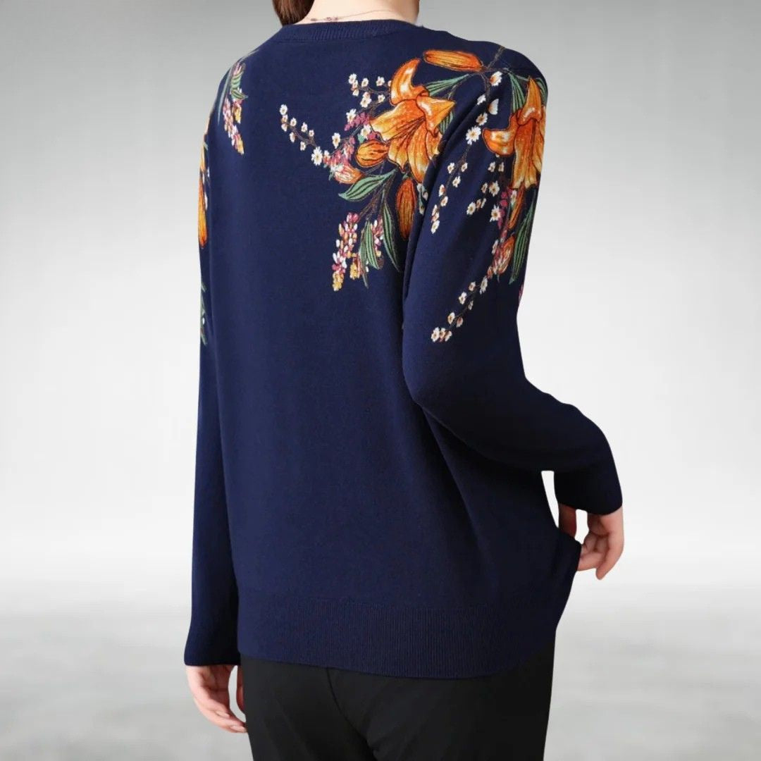 MARAVELLA | Suéter Elegante de Punto Floral