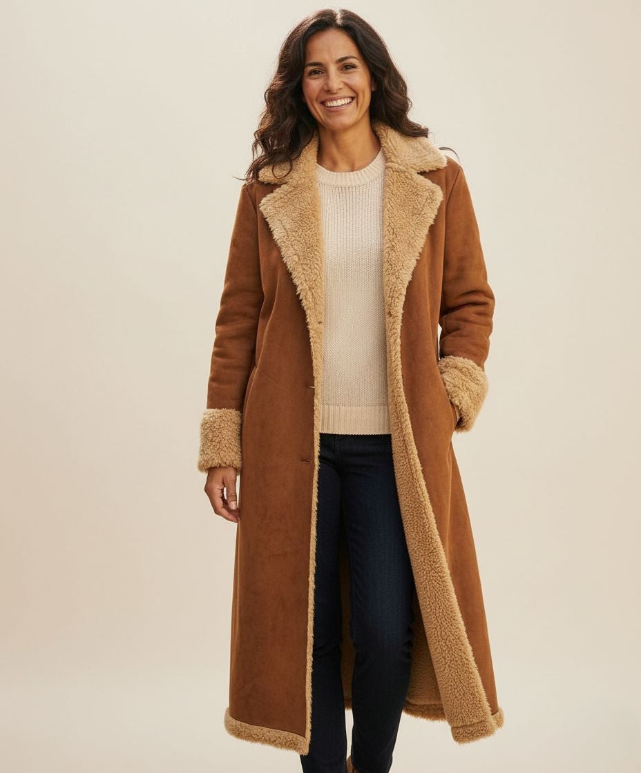 SARA | Abrigo Largo de Inspiración Vintage